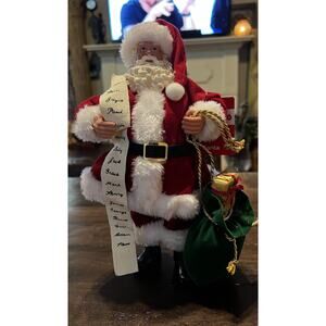 Santa Claus Naughty Nice List Figure Christmas Merry Brite #280700 NWT 10.5